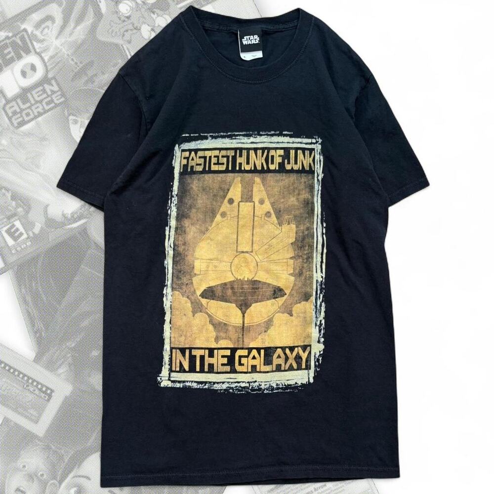 Y2K StarWars Han Solo Millennium Falcon Graphic Tee